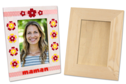 cadre en bois 23 x 18 cm - Cadres photos en bois - 10doigts.fr