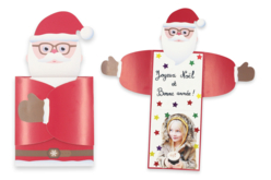 Carte calin Noël - Kits créatifs de Noël - 10doigts.fr