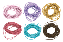cordons de cuir coloré - Cordon cuir - 10doigts.fr