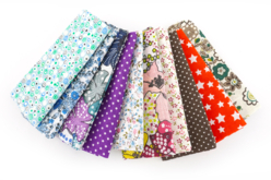 Coupons de tissu en coton imprimé (43 x 53 cm)  - Coupons de tissus - 10doigts.fr - 2