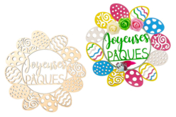 Couronne oeufs paques - Couronnes de Pâques - 10doigts.fr