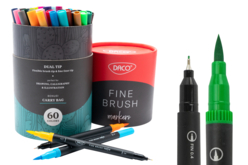 Feutre pointe fine 60 couleurs coloriage - Feutres pointes fines - 10doigts.fr