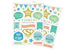 Gommettes "Super prof" - 78 pcs - Stickers Fantaisies - 10doigts.fr