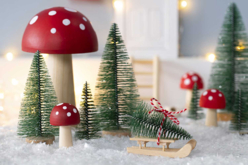 Grand champignon en bois - Objets bois pour la maison - 10doigts.fr - 2