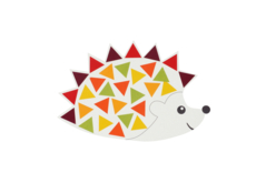 hérisson gommettes - Kits créatifs gommettes - 10doigts.fr - 2