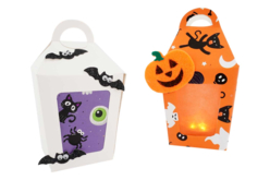 lanterne papier halloween - Boîtes en carton - 10doigts.fr