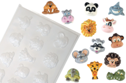 moule 13 petits animaux - Moules pour plâtre, savon, béton ... - 10doigts.fr