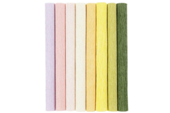 papier crépon pastel - Fleurs en crépon - 10doigts.fr