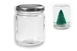 pot en verre boule à neige - Supports en Verre - 10doigts.fr
