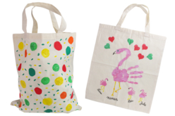sac shopping en coton - Coton, lin - Textiles - 10doigts.fr