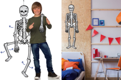 Squelette géant phosphorescent et articulé - Kits créatifs Halloween – 10doigts.fr - 2