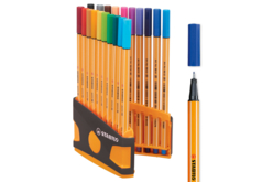 Stabilo Point 88 (pointe fine) - 20 couleurs - Feutres pointes fines - 10doigts.fr - 2