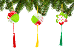 suspension boule pompons - Boules de Noël DIY - 10doigts.fr - 2