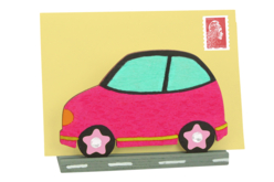 voiture rose maman - Objets pour le bureau - 10doigts.fr