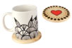 pyrogravure sur dessous de verre en bois - Objets bois pour la cuisine – 10doigts.fr