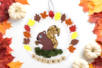 Ecureuil dans une assiette en carton - Stickers en mousse – 10doigts.fr