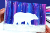 Activité Enfant Ours Polaire Gouache Solide - Activités manuelles Hiver – 10doigts.fr