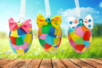 Activite enfant paques papier de soie - Activités manuelles Pâques – 10doigts.fr