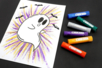 activité fantome halloween dessin enfant - Activités manuelles Halloween – 10doigts.fr