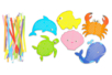 animaux de la mer à tisser - Kits créatifs en Papier – 10doigts.fr