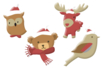 animaux de noel en bois - Déco en bois peints – 10doigts.fr