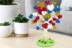 Arbre à coeurs - Gommettes Alphabet, messages – 10doigts.fr