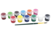 Barrette de peinture acrylique + 1 pinceau - Peinture acrylique mate - 10doigts.fr