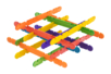 bâtonnets de construction en bois couleurs assorties - Pièces de construction – 10doigts.fr