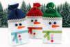 Bonhomme de neige avec un sac en papier - Adhésifs colorés et Masking tape – 10doigts.fr