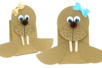 Bricolage Animal hiver Morse papier Kraft - Activités manuelles Hiver – 10doigts.fr