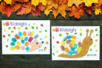Bricolage Automne Herisson et escargot - Activités manuelles Automne – 10doigts.fr