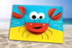 Crabe 3D en papier - Papiers colorés – 10doigts.fr
