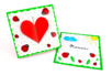 carte coeur avec coccinelles - Gommettes Animaux – 10doigts.fr