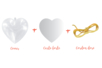 carte forte et cordon - Formes à garnir - Plastique – 10doigts.fr