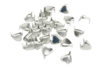 Clous cœurs argent - 1 lot (25 clous) - Clous et rivets – 10doigts.fr