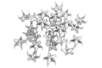 Clous étoiles argent - 25 clous - Clous et rivets – 10doigts.fr