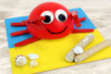 Crabe 3D avec des demi-pinces à linge - Boules en polystyrène – 10doigts.fr