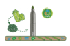 feutres carioca plastique recyclé - Feutres pointes larges – 10doigts.fr