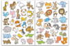 gommettes animaux mignon - Gommettes Animaux – 10doigts.fr