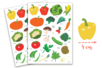 gommettes légumes - Gommettes Fleurs, Fruits et Légumes – 10doigts.fr