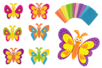 Kit papillons mosaïques - 6 papillons assortis - Mosaïques papier, mousse – 10doigts.fr