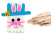Lapin de Pâques avec des bâtonnets en bois - Accessoires en bois – 10doigts.fr