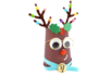 lunette dorée sur personnage - Petites décorations de Noël – 10doigts.fr
