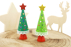 Mini-sapins de Noël - Formes à décorer - Polystyrène – 10doigts.fr