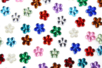 mini strass fleurs multicolores - Strass autocollants – 10doigts.fr