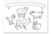 mobile ferme - Supports de Coloriages – 10doigts.fr