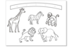 mobile savane - Supports de Coloriages – 10doigts.fr