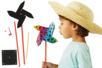 Moulin à vent en carte à gratter - Activités manuelles arc-en-ciel – 10doigts.fr