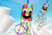 Pieuvre multicolore avec un gobelet - Clous et épingles – 10doigts.fr