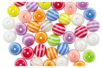 perles bayadères rondes acylique - Perles Acrylique – 10doigts.fr
